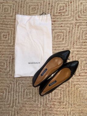 Margaux the Pointe Black Pointed Flats